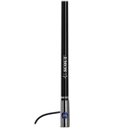 Scout Titan Series 4' Black VHF Antenna 3dB Stainless Steel Ferule w/5M RG-58 Includes PL-259 [PF AN NVHF00045T]